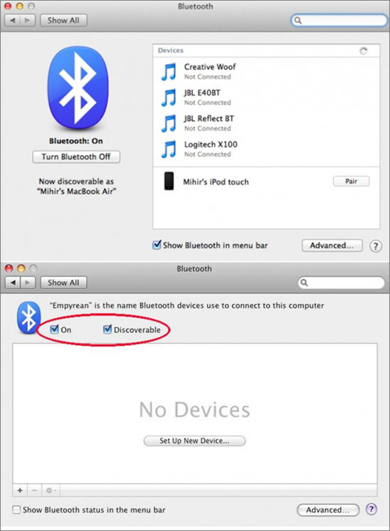 Schalten Sie das Bluetooth auf dem iPad ein