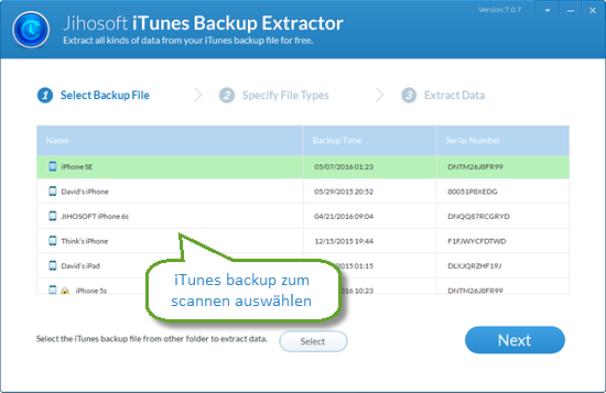 iPad Backup Extractor